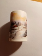 washi tape taśma ozdobna zimowe pola zachód słońca 2m scrapbooking