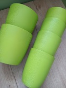 Zestaw 6 doniczek plastikowych bez podstawek