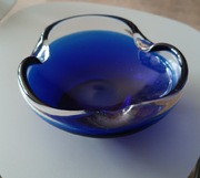 Patera, miska  szkło Murano Sommerso lata 60