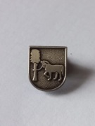 Herb gmina Wisznice przypinka pin odznaka metaliczna wpinka