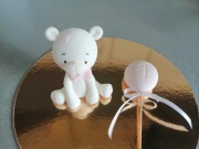 Miś na tort cukrowy roczek dekoracje