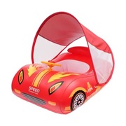 Pływający materac dla niemowląt z daszkiem przeciwsłonecznym 