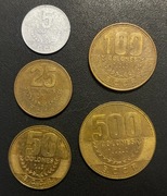 Kostaryka x 5 zestaw monet