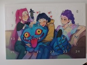 Kalendarz adwentowy Huntrix kpop Demon Hunters Łowczynie Demonów 