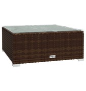 Sprzedam stolik rattanowy z szkłem brązowy 