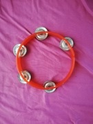 PRL tamburyno czerwone średnica obręczy 19cm