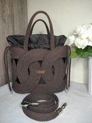 Torebka damska ze sznurka bawełnianego 