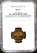 2 ZŁ 1982, PRL nominał NGC MS65   #23