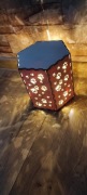 Drewniana lampa LED sklejka prezent 