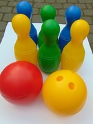 Duże kręgle dla dzieci 6 sztuk + 2 kule