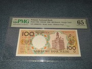 1990 100 złotych Miasta Polskie PMG 65 EPQ