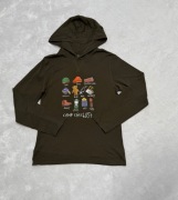 Polo Ralph Lauren bluzka z długim rękawem kaptur 160 14l  zielona kamping