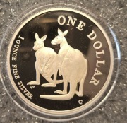 DOLLAR AUSTRALIA 1999 KANGUR SREBRO 999 UNCJA PROOF 
