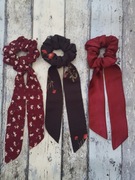 Gumka scrunchies z szarfą