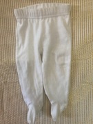 Białe bawełniane półśpiochy 74 CM