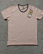 Ombre Koszulka Bawełniana T-shirt Rozmiar L kolor Łososiowy