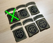 Naszywka - US Army - 82nd Airborne Division "All American" (OD Subdued)