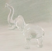 MURANO SZKŁO MINI SŁOŃ PRZEZROCZYSTY