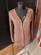 Narzutka brązowa rozpinana z kieszeniami XL/XXL