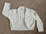 Białe bolerko Wallis, rozm. S/M (seria Petite, poniżej 160cm wzrostu)