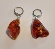 Kolczyki z bursztynem