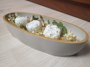 Świeczki dekoracyjne kwiaty w betonowej osłonie Na prezent