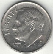 USA 10 centów 2000 D