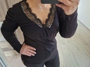 Bluzka prążek Myzem Size Plus czarna