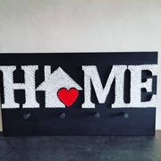 Wieszak HOME string art