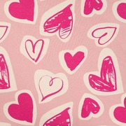 Dresówka pętelka na dres dla dzieci dziecięcy serca 0,5m