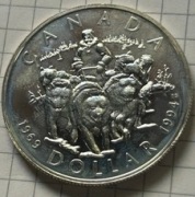 Kanada 1 dolar Ostatnia ekipa północnego psiego patrolu 1994
