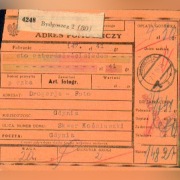 1936 - Bydgoszcz 2 - skart paczkowy, F. D73,D88 