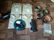 Sprzęt MON Wojsko Polskie, Wszystko nowe: Buty, koszula, pasek,  beret, 