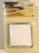 Łącznik jednobiegunowy kolor BIAŁY podtynkowy IMPRESJA OSPEL