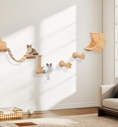 Zestaw mebli ściennych Dla kotów Costway PV10342BE