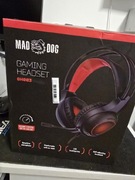 Nowe słuchawki Gamingowe Nauszne Mad Dog GH003 Led