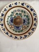 Talerz ozdobny vintage ręcznie malowany śr. 35cm