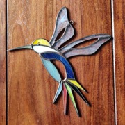 Witraż zawieszka koliber 