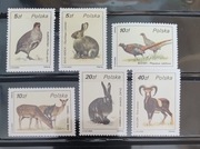 Znaczki PL z rocznika 1986, Fi 2871-76, czyste. 