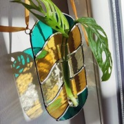 Witraż zawieszka do ukorzeniania roślin na prezent