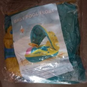 MATERAC DMUCHANY PONTON Z DASZKIEM DLA DZIECI 73cm