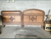 Stare debowe łóżko 