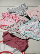 Majtki dziewczęce zestaw 10 par kolorowe Primark r.5/6 l.