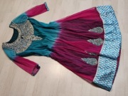 strój hinduska hinduski dama dworu królowa królewna S M 1471