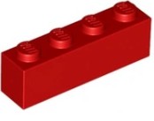LEGO BRICK 1X4 RED 301021/3010 