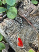 Brelok z żywicy i papryki chili, prostokątny