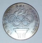 Srebrne 200 zł Igrzyska Olimpijskie 1976r. Ag. PRL