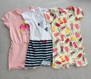 Rampersy zestaw 3 sztuki, rozmiar 86. Rampers