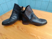 Botki nowe sztyblety męskie skóra czarne 42 