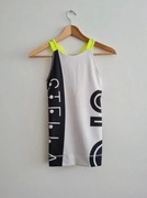 Biało-czarna koszulka sportowa 32 34 XS Adidas Stella McCartney 